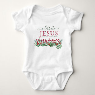 Celebrate Jesus the reason of the season Baby Bodysuit