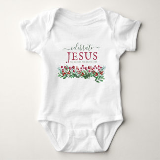 Celebrate Jesus the reason of the season Baby Bodysuit