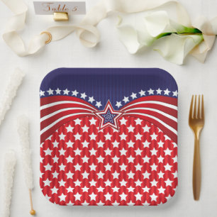 Celebrate July Fourth Paper Plate