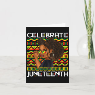 Celebrate Juneteenth 1865 African American Freedom Card
