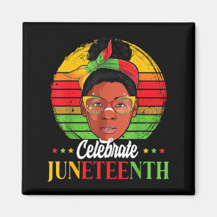 Celebrate Juneteenth 1865 Black Skin Women Magnet
