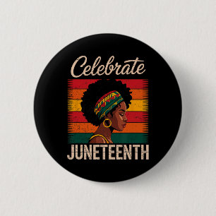 Celebrate Juneteenth 1865 Equality Freedom Day Pri 6 Cm Round Badge