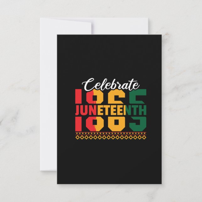 celebrate juneteenth 1865 invitation (Front)