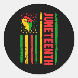 Celebrate Juneteenth Black History Celebrating Bla Classic Round Sticker