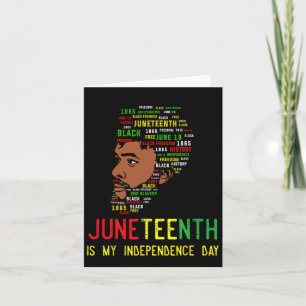 Celebrate Juneteenth Independence Day Black Men Fa Card