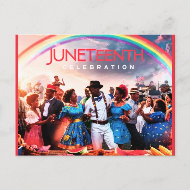 Celebrate Juneteenth! Postcard (Front)