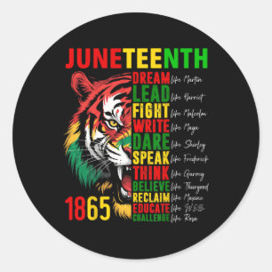 Celebrate Juneteenth Shirts Men Women Kids Mens Ju Classic Round Sticker