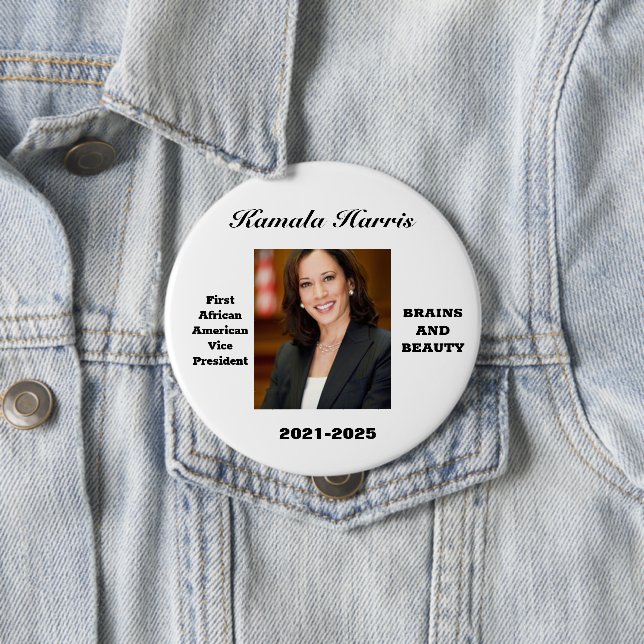 CELEBRATE KAMALA HARRIS   10 CM ROUND BADGE (In Situ)