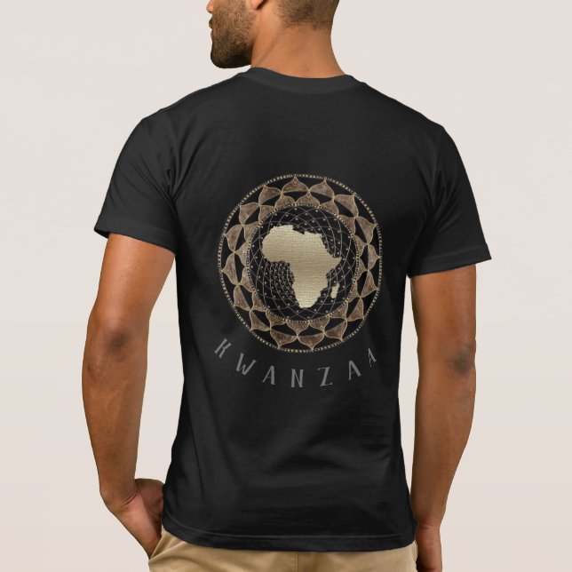 Celebrate Kwanzaa in Style with Our Regal T-Shirt (Back)
