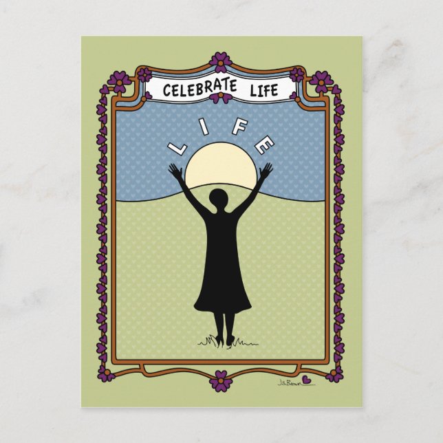 Celebrate Life A_ Postcard (Front)