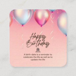 Celebrate Life Birthday Enclosure Card