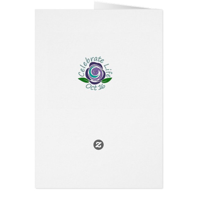 Celebrate Life card (Back)