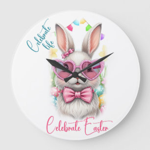 Celebrate life Celebrate Easter Large Clock