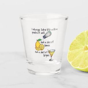 Celebrate life, funny sayings gift shot glass