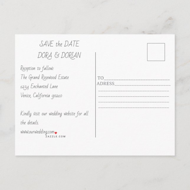 Celebrate Love and Joy with a wedding invitation (Back)