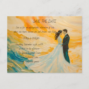 Celebrate Love and Joy with a wedding invitation Postcard