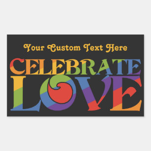 Celebrate Love custom stickers