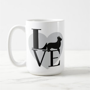 Celebrate Love for Corgis Playful Bold Typography Coffee Mug
