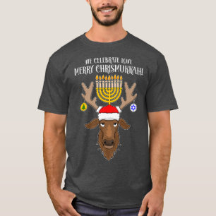 Celebrate Love Jewish Christmas Merry Chrismukkah T-Shirt