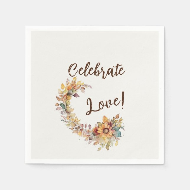 Celebrate Love Napkin (Front)