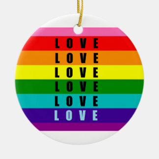 Celebrate love, pride, and authenticity  ceramic ornament