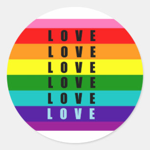 Celebrate love, pride, and authenticity  classic round sticker