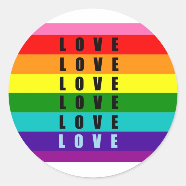 Celebrate love, pride, and authenticity  classic round sticker (Front)