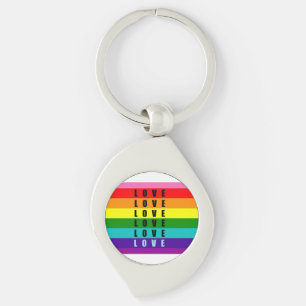 Celebrate love, pride, and authenticity key ring