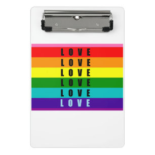 Celebrate love, pride, and authenticity mini clipboard