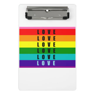 Celebrate love, pride, and authenticity mini clipboard