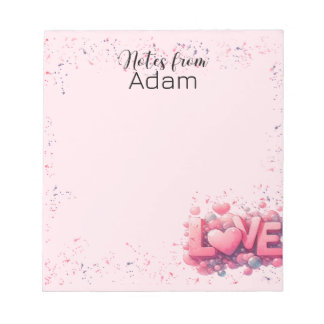 Celebrate Love with Our Exclusive Valentine's Day  Notepad