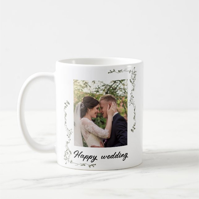 Celebrate Love with Personalised Wedding Photo Mug (Left)
