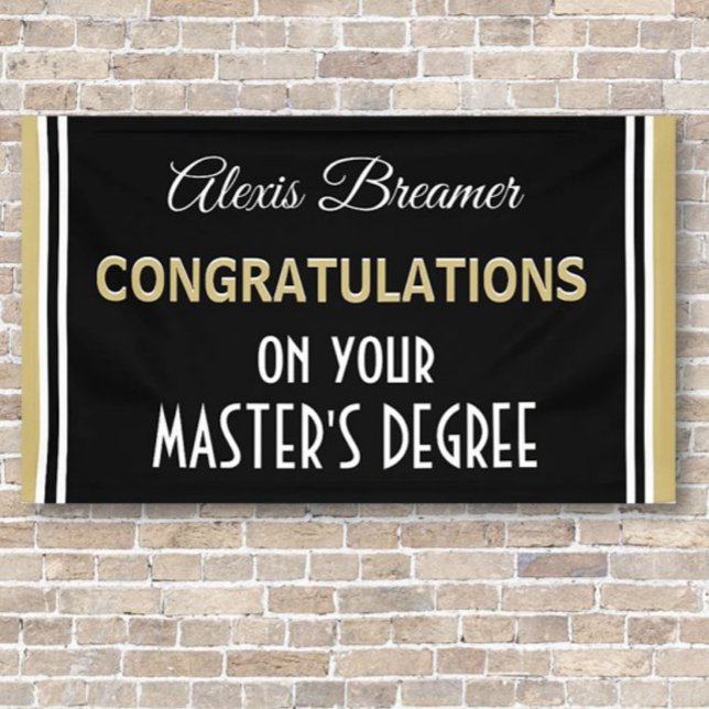 Celebrate! Master's Degree! Graduation banner (Creator Uploaded)