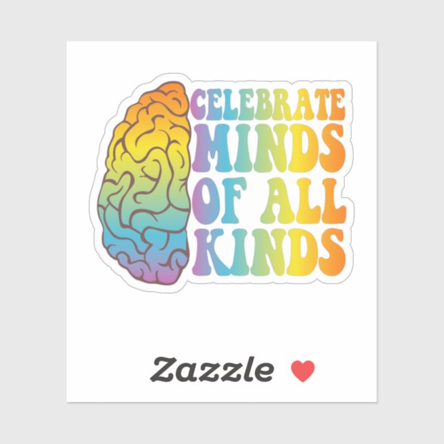 Celebrate Minds of all Kinds Adhd Awareness Gift (Sheet)