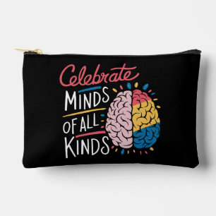 Celebrate Minds of All Kinds Autism Awareness Accessory Pouch
