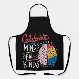 Celebrate Minds of All Kinds Autism Awareness Apron