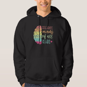 Celebrate Minds Of All Kinds Autism Awareness Mont Hoodie