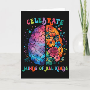 Celebrate Minds Of All Kinds Mental Health Autism Card