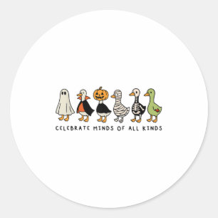 Celebrate Minds Of All Kinds Mental Health Autism Classic Round Sticker
