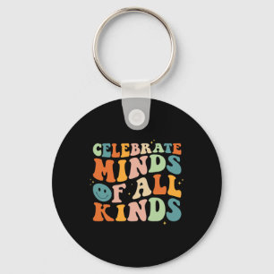 Celebrate Minds Of All Kinds Mental Health Autism Key Ring