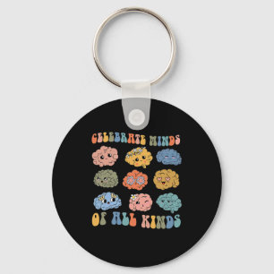 Celebrate Minds Of All Kinds Shirt Neurodiversity Key Ring