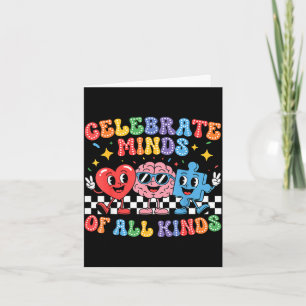 Celebrate minds of kinds neurodiversity autism card