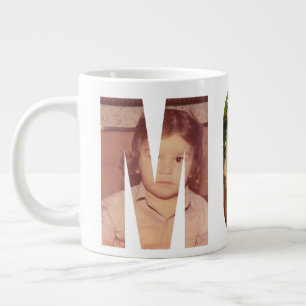 Celebrate Mum Customisable Photos Birthday Mothers Large Coffee Mug