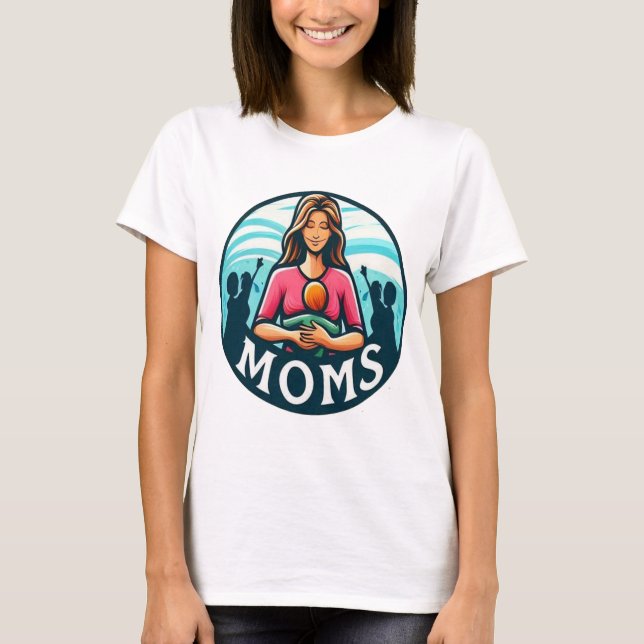Celebrate Mum with 'Moms Make a Difference' Women T-Shirt (Front)