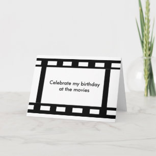 Celebrate My Birthday at the Movies Invitation