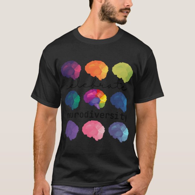 celebrate neurodiversity friend T-Shirt (Front)