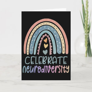 Celebrate Neurodiversity Mental Health Autism Awar Card