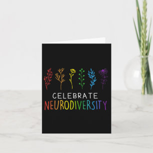 Celebrate Neurodiversity Mental Health Autism Awar Card