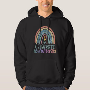 Celebrate Neurodiversity Mental Health Autism Awar Hoodie