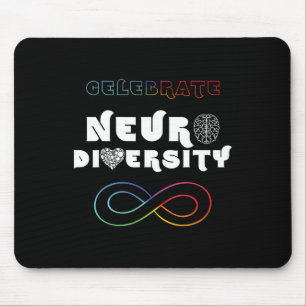 Celebrate Neurodiversity Rainbow Infinity Autism A Mouse Pad